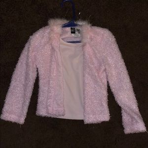 Pink, dressy little girls top.